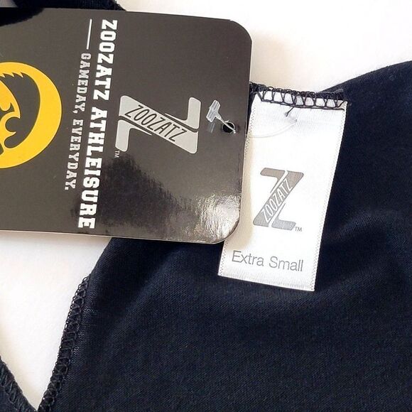 Zoozatz Athleisure IOWA HAWKEYES Racerback Tank Top XS - Picture 3 of 5